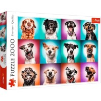 Пазл TREFL Забавные портреты собак, 2000 деталей