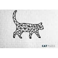 Деревянный интерьерный пазл EWA Design Кошка