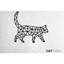 Деревянный интерьерный пазл EWA Design Кошка