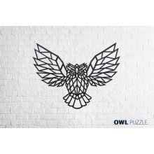 Деревянный интерьерный пазл EWA Сова