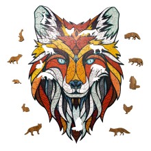 Деревянный пазл EWA Хитрый Лис XL (40x28 см)