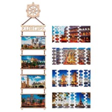 Деревянный пазл EWA Карта мира. Европа (70x18 см)