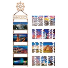 Деревянный пазл EWA Карта мира. Северная Америка (70x18 см)