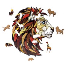 Деревянный пазл EWA Лев L (31x28 см)