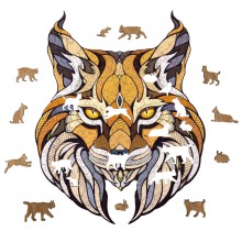 Деревянный пазл EWA Рысь L 35x28 см