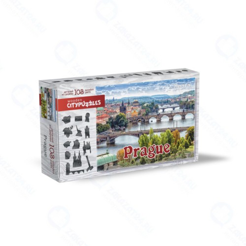 Фигурный деревянный пазл НЕСКУЧНЫЕ ИГРЫ 8270 Citypuzzles Прага
