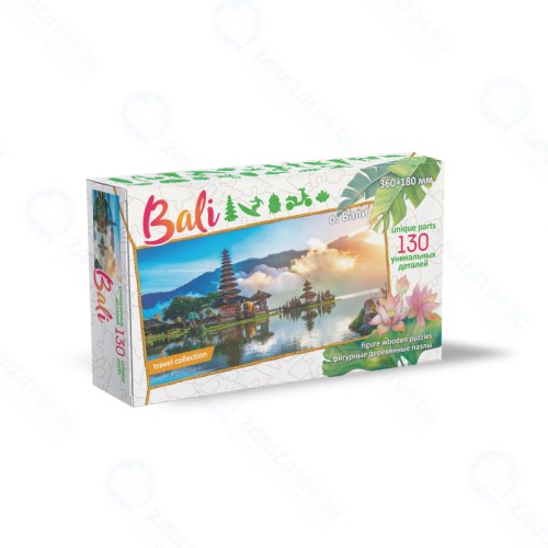 Фигурный деревянный пазл НЕСКУЧНЫЕ ИГРЫ 8274 Travel collection о.Бали