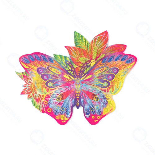 Деревянный пазл WOOD TRICK Драгоценная бабочка (36x28см)