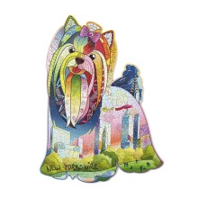 Деревянный пазл WOOD TRICK Нью-Йоркшир с кристаллами Swarovski® (45x34см)