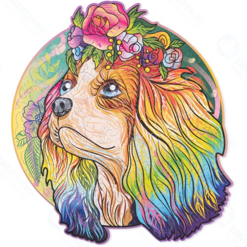 Деревянный пазл WOOD TRICK Щенок Белла (Кинг Чарльз) (27x23 см)