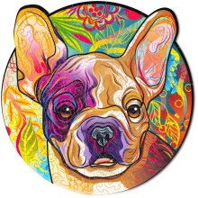 Деревянный пазл WOOD TRICK Щенок Рокки (Бульдог) (25x24 см)