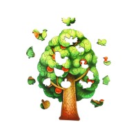 Деревянный пазл WOODLANDTOYS 147103 Супер Дерево