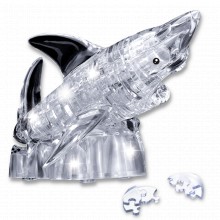 Пазл 3D BONDIBON ВВ5236 Магия кристаллов. Акула, 40 деталей