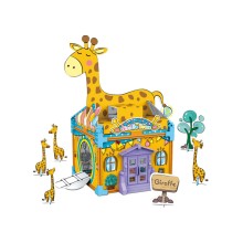 3D пазл-раскраска SYNERGY Домик Жирафа 55 деталей 3D пазл-раскраска SYNERGY Домик Жирафа 55 деталей