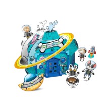 3D пазл-раскраска SYNERGY Космический Домик Щенят 56 деталей 3D пазл-раскраска SYNERGY Космический Домик Щенят 56 деталей
