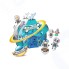3D пазл-раскраска SYNERGY Космический Домик Щенят 56 деталей