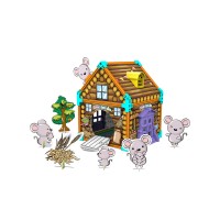 3D пазл-раскраска SYNERGY Мышиный Домик 61 деталь