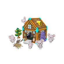 3D пазл-раскраска SYNERGY Мышиный Домик 61 деталь 3D пазл-раскраска SYNERGY Мышиный Домик 61 деталь