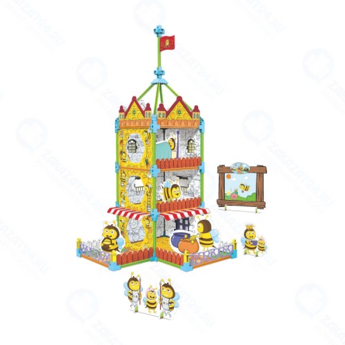 3D пазл-раскраска SYNERGY Пчелиный Замок 125 деталей