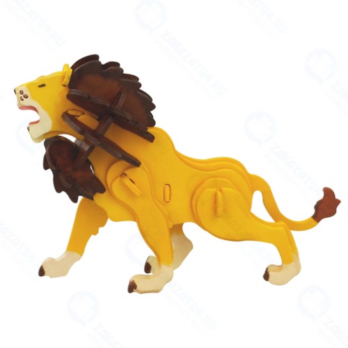 Пазл-раскраска 3D ЦВЕТНОЙ HC208 Лев