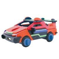 Пазл-раскраска 3D ЦВЕТНОЙ HC256 Гоночная машина