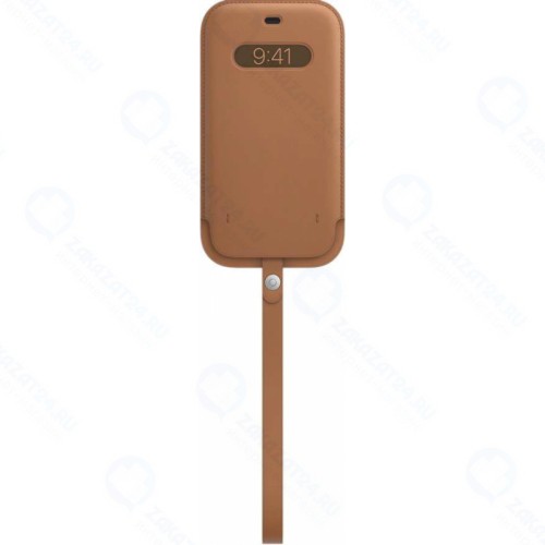 Чехол-конверт APPLE MagSafe для iPhone 12 Pro Max / MHYG3ZE/A / iPhone 12 Pro Max Leather Sleeve with MagSafe - Saddle Brown