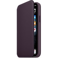 Кожанный чехол Apple Leather Case для iPhone 11 Pro, спелый баклажан
