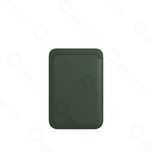 Кожаный чехол-бумажник Apple MagSafe для iPhone, цвет «зелёная секвойя»