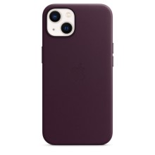 Кожаный чехол APPLE MagSafe для iPhone 13 цвета «темная вишня»