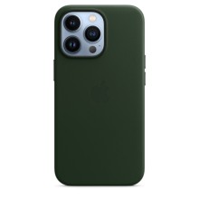 Кожаный чехол Apple MagSafe для iPhone 13 Pro, цвет «зелёная секвойя»
