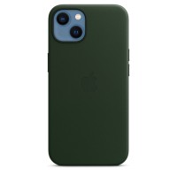 Кожаный чехол Apple MagSafe для iPhone 13, цвет «зелёная секвойя»