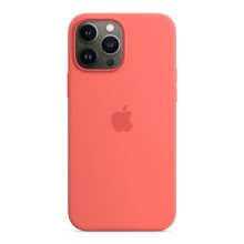 Силиконовый чехол Apple MagSafe для iPhone 13 Pro Max, цвет «розовый помело»