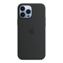 Силиконовый чехол Apple MagSafe для iPhone 13 Pro Max, цвет «тёмная ночь»