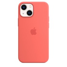 Силиконовый чехол Apple MagSafe для iPhone 13 mini, цвет «розовый помело»