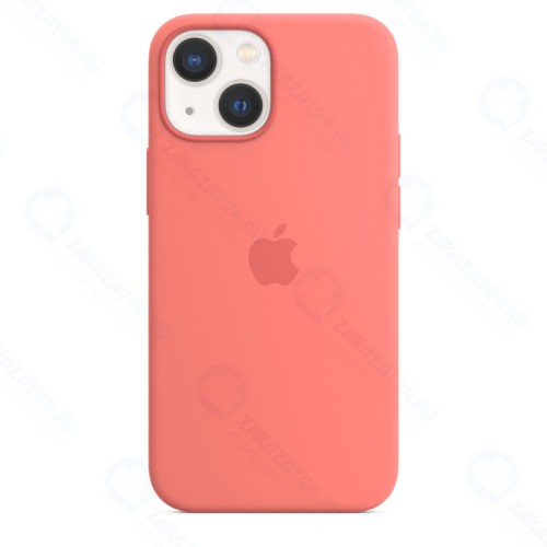 Силиконовый чехол Apple MagSafe для iPhone 13 mini, цвет «розовый помело»