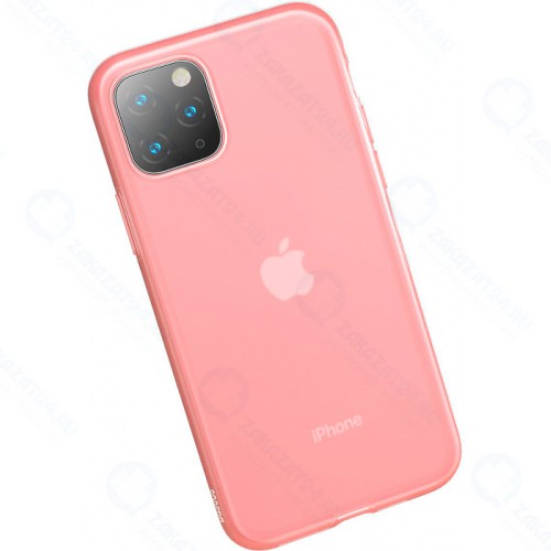 Чехол Baseus Jelly Liquid Silica Gel Protective Case For iPhone 11 Pro (2019) Прозрачный-красный
