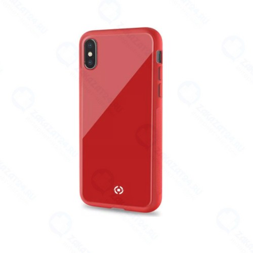 Чехол-накладка Celly Diamond для Apple iPhone XS красный