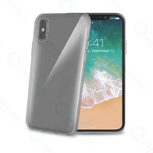 Чехол-накладка Celly Gelskin для Apple iPhone X/XS чёрный