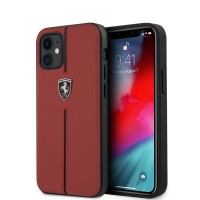 Чехол CG-MOBILE Ferrari Off-Track, для iPhone 12 mini кожа/нейлон, красный