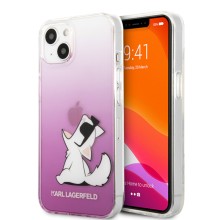 Чехол CG-MOBILE Lagerfeld PC/TPU HARD CASE CHOUPETTE FUN для iPhone 13, розовый