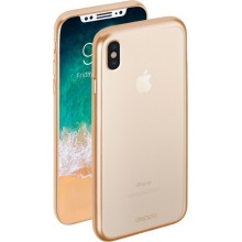 Чехол-крышка Deppa Gel Plus Case для Apple iPhone X, золотой