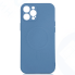 Силиконовый чехол MagSafe с микрофиброй для iPhone 12 Pro DF iMagnetcase-03 (blue)