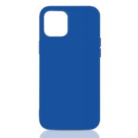 Силиконовый чехол с микрофиброй для iPhone 12 mini DF iOriginal-04 (blue)