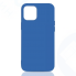 Силиконовый чехол с микрофиброй для iPhone 12 mini DF iOriginal-04 (blue)