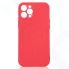Силиконовый чехол MagSafe с микрофиброй для iPhone 12 Pro DF iMagnetcase-03 (red)
