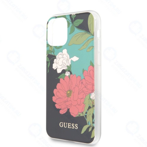 Чехол Guess Flowers для iPhone 11 Pro, контрастный