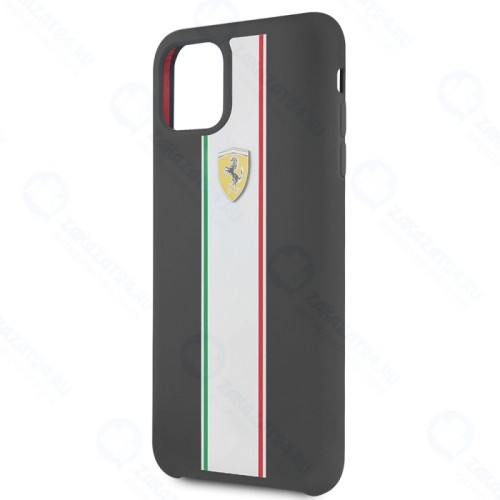 Чехол GUESS Ferrari для iPhone 11 Pro Max силиконовый, чёрный