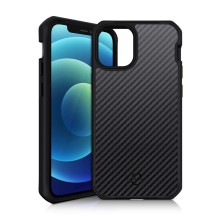 Чехол-накладка ITSKINS HYBRID CARBON для Apple iPhone 12 mini (5.4") чёрный (AP2G-HYBFS-BLK1) Чехол-накладка ITSKINS HYBRID CARBON для Apple iPhone 12 mini (5.4") чёрный (AP2G-HYBFS-BLK1)