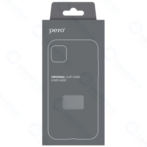 Клип-кейс PERO софт-тач для Apple iPhone 13 Pro черный