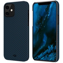 Чехол Pitaka MagEZ Case для iPhone 12 Mini , черно-синий, кевлар (арамид) Чехол Pitaka MagEZ Case для iPhone 12 Mini , черно-синий, кевлар (арамид)